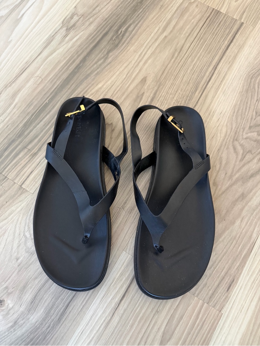 Women's Black Open Edit Flip Flop with back